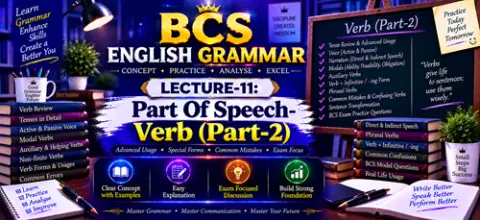 Chapter-11: Part Of Speech- Verb (Part-2)